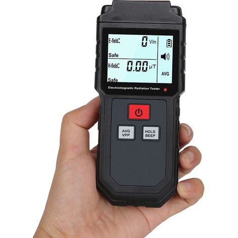 Détecteur de rayonnement de champ électromagnétique portable, moniteur EMF avec écran LCD HD (1/5)