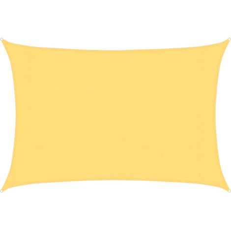 Sunshade Sail 160 g/m² Beige 3x5 m HDPE vidaXL