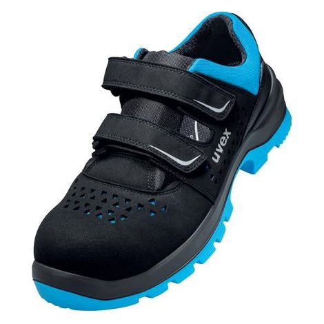 uvex Sandalen 2 xenova S1P schwarz blau Weite 10 Gr. 45