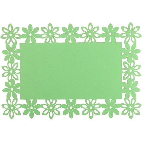 Tovaglietta pasquale, tovagliolo, tappetino in feltro, 45x30 cm, menta (1/2)