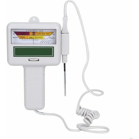 Digital pH-Messgerät, Wasserqualitäts-Teststift, Chlorpegelmessgerät, tragbarer Restchlortester, Wasserqualitätserkennungsmessgerät für Schwimmbäder, Spas, Testwerkzeug (1/4)