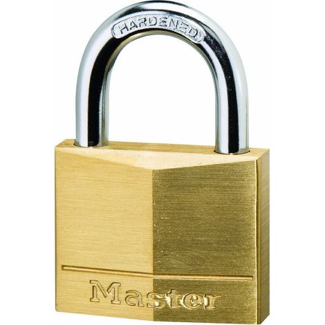 Master Lock 130EURD Confezione da 4 Lucchetti con Chiavi in Ottone, Oro, 4.9 x 3 x 1.2 cm