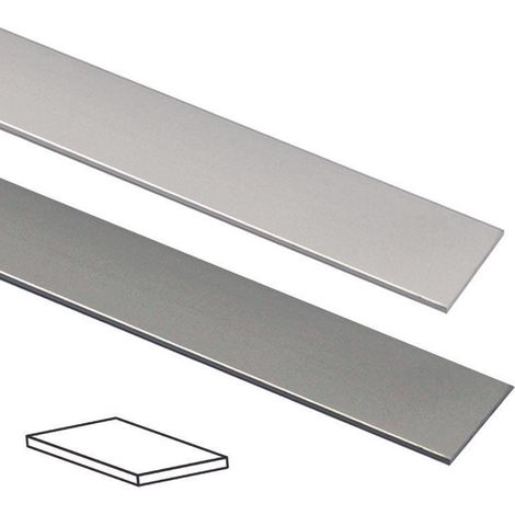 Profilo piatto in alluminio - mm.30 mt.1 argento