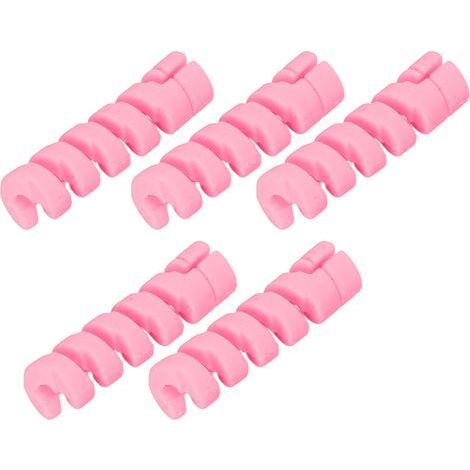 CANSUCC 5er-Pack Gummischutzhüllen für Fahrradrahmen, Brems- und Schaltzüge, Pink (1/5)