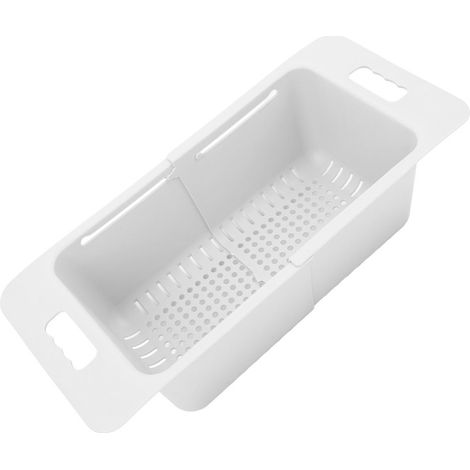 Panier de congélation coffre profond et réglable avec séparateur extensible et poignée, blanc. (1/5)