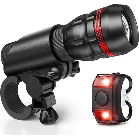 RHG Kit de phare de vélo de montagne 5W, torche de cyclisme, zoom Rechargeable, lumière forte (Style 3)