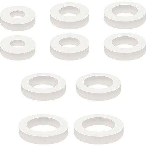 10 Pièces Kit D'assortiment de Rondelles en Silicone 5 Tailles Joint Torique D'etanchéité, Joint Plat pour Plomberie, Robinet, Tuyau, Pommeau de Douche (1/5)