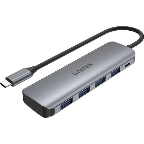 UNITEK H1107A interface hub USB 3.2 Gen 1 (3.1 Gen 1) Type-A 5000 Mbit/s Gray (1/5)
