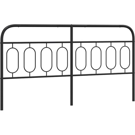 Maison Exclusive - Tête de lit de remplacement métal noir 160 cm