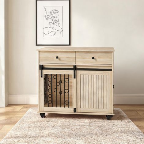 Cage de transport pour animaux 2 en 1 100 x 56 x 81 cm (1/5)