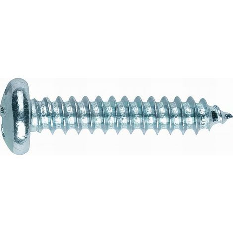 Vis à tôle à tête cylindrique DIN-7981 4,2 x 13 mm PH2 zinguée, paquet de 500 unités
