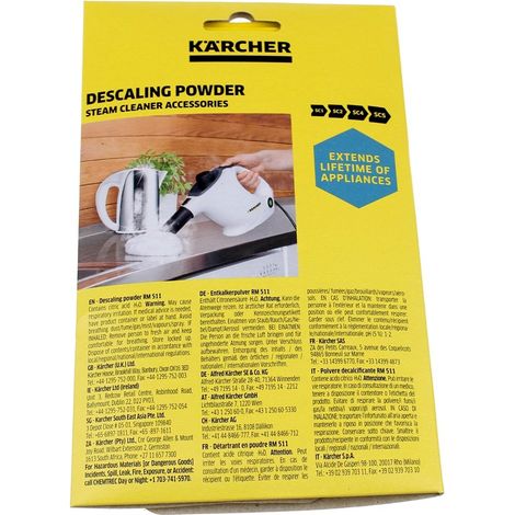Karcher - entkalkerpulver (6x17gr) dampfreiniger - 62961930 - 4054278978215