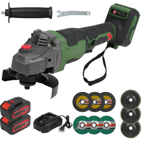 Meuleuse Y20-G100A 20V sans balais – 2x40Ah, 2600/8500/10000tr/min, disque 100mm, coupe/poli (1/5)