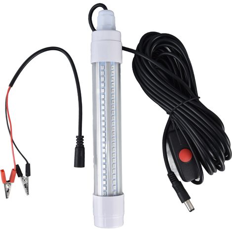 Lumière de pêche submersible 16W AC12-36V 1300lm LED détecteur d'appât de leurre de nuit pour aquarium vert (1/5)