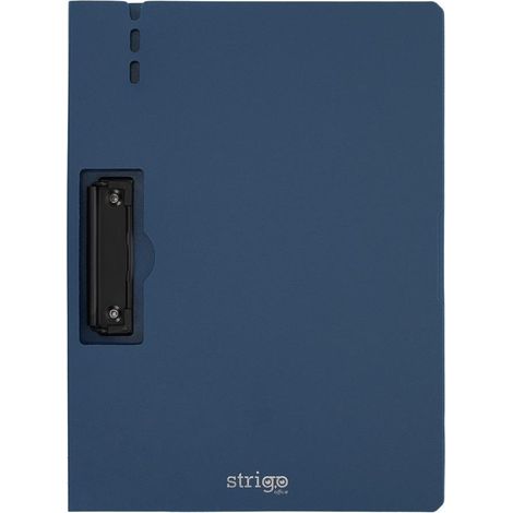 Lavagna A4 con clip laterale, blu navy strigo