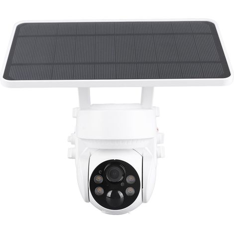 Caméra de sécurité solaire sans fil avec détection de mouvement, étanche, pour la surveillance extérieure à panneau solaire, système de surveillance domestique (1/5)