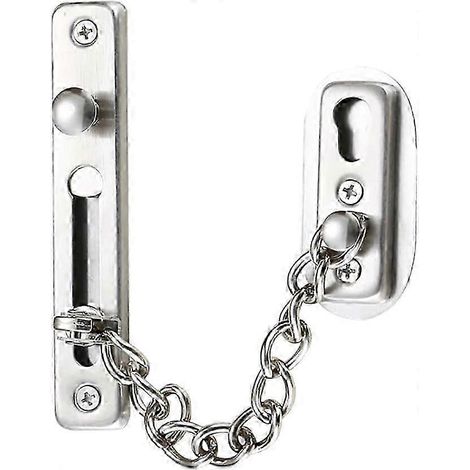Chaîne de sécurité, verrou de porte en acier inoxydable 304 avec vis, pour usage familial (1/5)