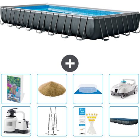 Intex Piscina Ultra XTR Rettangolare - 975x488x132 cm - 9-pezzi  S611