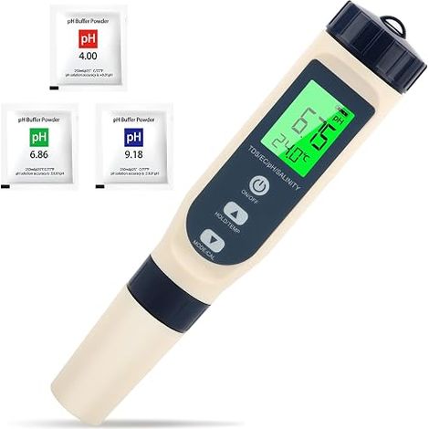 PH / TDS/EC / Thermometer, Electronic PH Meter with LCD Display, Drinking Water and Food Tester, PH Tester for Swimming Pool, Aquarium, Hydroponics (1/5)