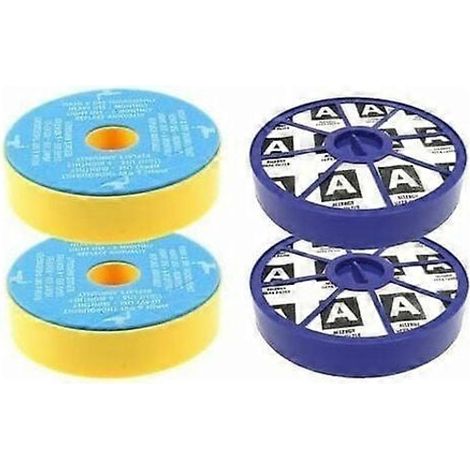 Kit de filtres pré- et post-moteur lavables, kit de filtres HEPA hypoallergéniques pour aspirateurs Dyson DC19, DC20 et DC29 (2 unités)-AquaForge (1/2)
