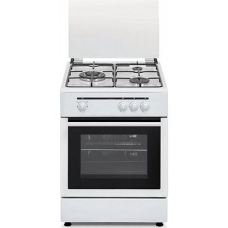 Cucina a Gas Vitrokitchen CB5530BB 50 x 55 x 85 Bianco