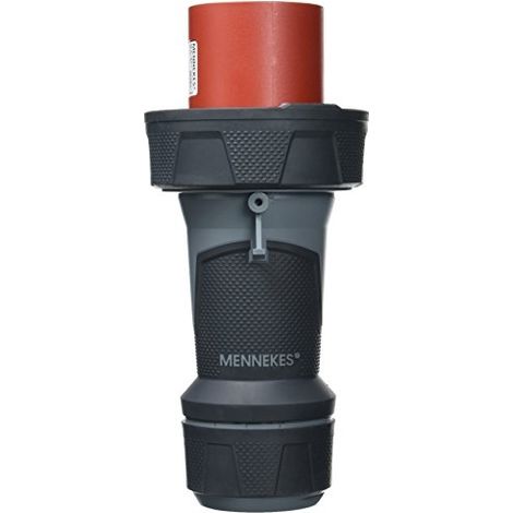 Mennekes PowerTOP Xtra 5 polos 63A IP67 Rojo Negro Gris