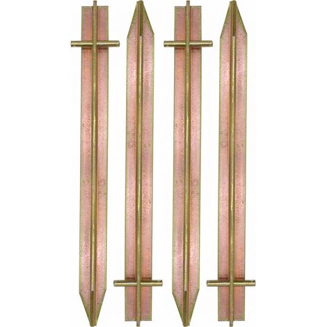 Massiv XL 4 Stahl Erdnägel T-Profil Loch 300x25mm Zelt-Heringe für harte Böden (1/5)