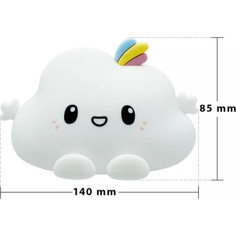 Lámpara de noche LED RGB con forma de nube de silicona (1/3)