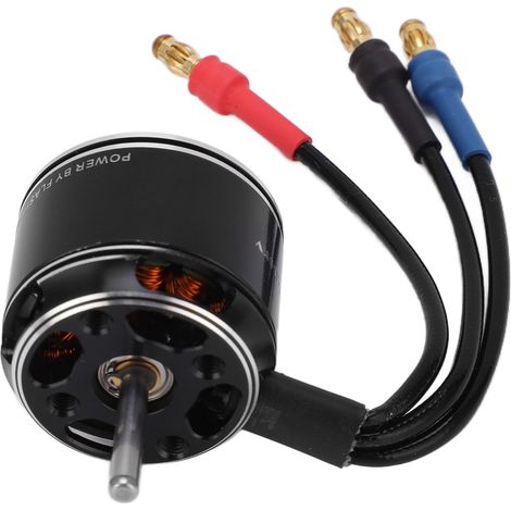 Moteur brushless D2826EVO 2826 RC 3 mm pour drones, multicoptères, avions et hélicoptères radiocommandés (1100 kV) (1/5)