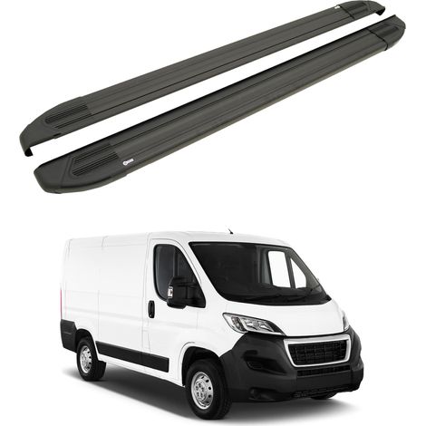 TURTLE kompatibel mit Peugeot Boxer 2006-2025 / Lange Version Trittbrett Brillant Schwarz (1/4)