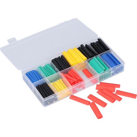 Ensemble de 280 Gaines Thermorétractables Multicolores pour Câbles Électriques (1/5)
