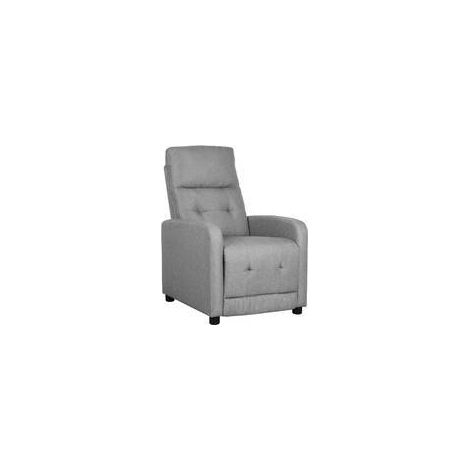 POLTRONA RECLINER REY TESSUTO GRIGIO CHIARO 40
