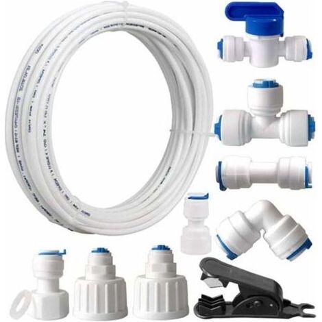 Tuyau d'alimentation en eau pour réfrigérateur – Kit de raccordement rapide – Résistant à la corrosion et aux basses températures – 15m (1/5)