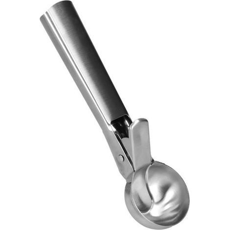 Eiskugelportionierer – Edelstahl – Ergonomischer Griff – Spülmaschinenfest – Silber (1/4)