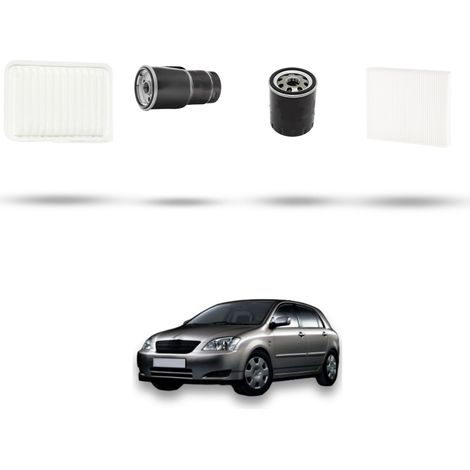 Kit tagliando 4 filtri compatibile con Toyota Corolla IX (E12/E13) 1.4 D-4D 66kw Dal 2004 (1/5)