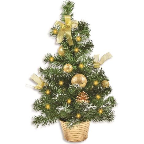Mini Christmas Tree Desk Lamp, Artificial Christmas Tree, 20 LED Christmas Tree Decoration, for Christmas Office Decor, Home Interior Decor (1/5)