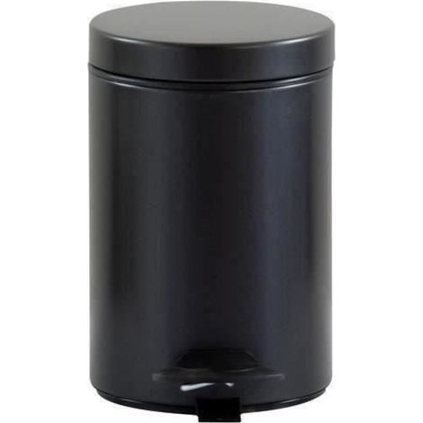 Poubelle Cyjeu Salle de bain - 3 L - Noir basalte
