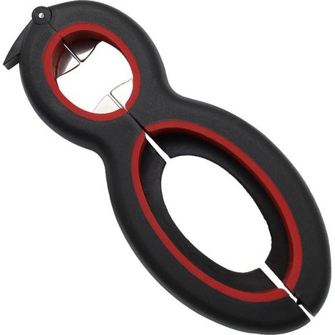 Ouvre-Boîte - Acier Inoxydable - Pour Bocaux Bouteilles Conserves - Ergonomique - 1 Pièce (1/4)
