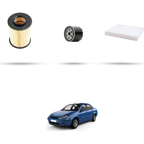 Kit tagliando 3 filtri compatibile con Ford Focus II 1.6 16V Ti-VCT 85kw dal 2004 (1/5)