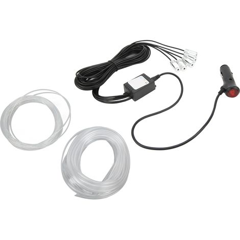 Lampe d'ambiance LED pour voiture, guide lumineux modifié, télécommande via application mobile, contrôle vocal multicolore, décoration intérieure (1/5)