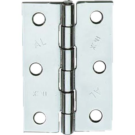 CERNIERA ACCIAIO INOX ART.838IN mm  50 x 40- 24 pezzi  - ALDEGHI LUIGI
