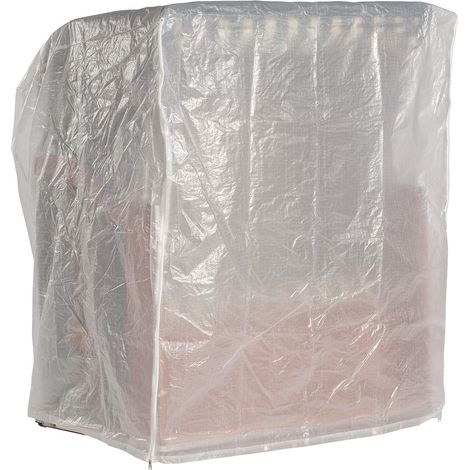 Schutzhülle für Strandkorb weiß, B 105 x T 115 x H 160 cm