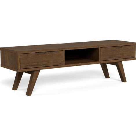 Mueble TV Norsica Albene 110, Marrón, Número de puertas: 0, Número de cajones: 0, 150x45x40cm (1/5)