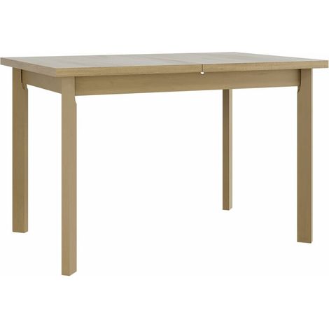 Mesa Victorville 131, Roble Sonoma, 78x80x120cm, Alargamiento, Aglomerado laminado, Madera