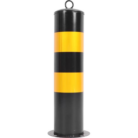GARRYFIZH Pile d'avertissement de rue de passage à niveau de délinéateur de trafic en acier laminé à froid épaissi de poteau routier de sécurité de 50CM