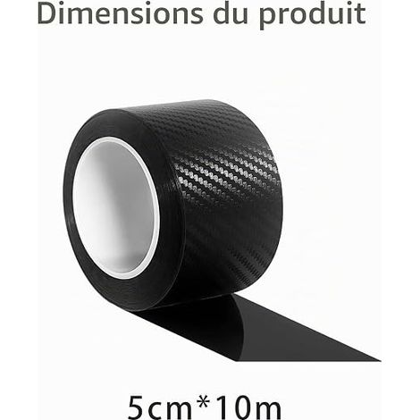 Carbon Film Car Door Sill Protector Black Carbon Film (1/4)