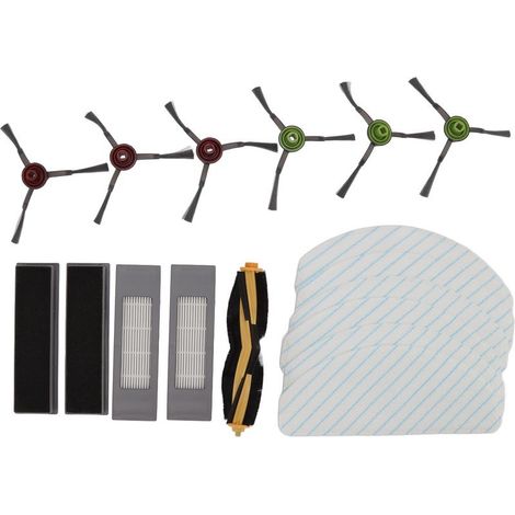 Kit d'accessoires de rechange pour robot nettoyeur Yeedi Vac 2pro brosse latérale principale avec filtre et ensemble de chiffons de nettoyage (1/5)
