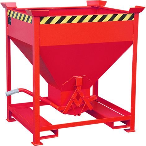 Bauer Südlohn conteneur silo SG 375, laqué, rouge feu