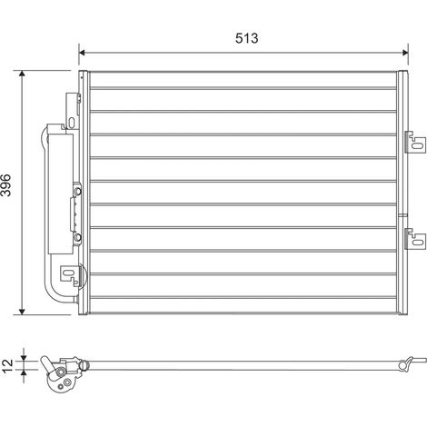 Condenseur, climatisation Valeo 814061 RENAULT 8200448252 921006980R