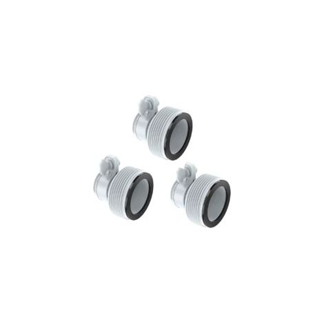 Pooladapter Typ B, 3-teiliger Poolschlauchadapter für INTEX-Pools, Ersatzschlauchadapter für Pumpen mit 32-mm- und 38-mm-Schläuchen